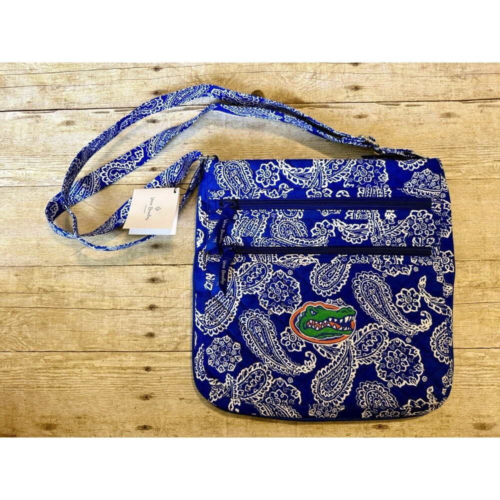 Womens Florida Gators Vera Bradley Purse Brand New With Tags Blue W/ White Nice!